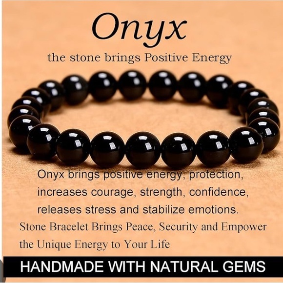 Aura Natural Stone Beaded Bracelet some with Swarovski Crystal - NWOT - Picture 7 of 16